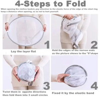 Panier de séchage double couche supports pour vêtements suspendus filet à linge filet de séchage pour lingerie sous-vêtements sèche-pull pliable