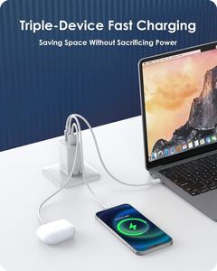 Adaptateur de <span class=keywords><strong>chargeur</strong></span> mural PD 67W GaN PPS 3 ports pour <span class=keywords><strong>Macbook</strong></span> Pro/Air Dell XPS 13 Ordinateurs portables HP iPhone Samsung III <span class=keywords><strong>Chargeur</strong></span> rapide USB C 67W - Product Image 4