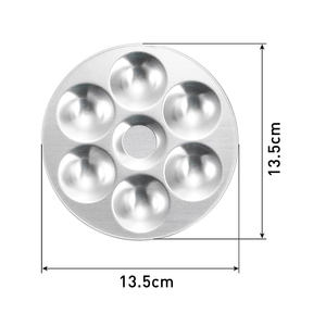Paleta de Acuarela Metálica Plateada de 6 Compartimentos FOSKA, Resistente, para Artistas, Pintores Profesionales, Amantes de la Pintura, Estudiantes de Arte y Profesores - Product Image 3