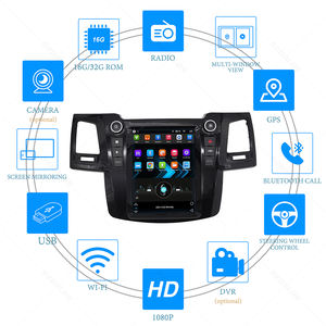 Autoradio 2 Din 9 pouces Android 11 pour Toyota Fortuner Hilux 2007 2008 2012 2014 <span class=keywords><strong>2015</strong></span> Bt Appel téléphonique mains libres Autoradio Android - Product Image 5