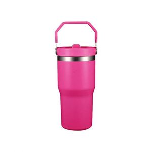 Travel Car Drink Tumbler with Easy Carry Handle, 30oz Stainless Steel Double Wall <b>Insulated</b> <b>Cup</b> for Coffee - Product Image 1