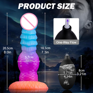 Dương vật giả khổng lồ thực tế dương vật silicon có thể phun nước - Product Image 6