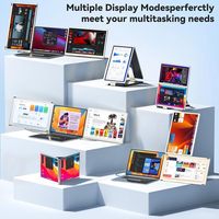 Moniteur IPS portable 15.6 \ "FHD 1080P Triple extension d'écran pour ordinateur portable compatible avec Mac Windows Android Dex