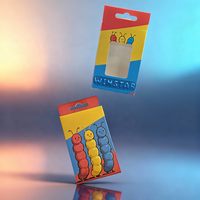 Cajas de exhibición de cinco paneles con ventana transparente para cartuchos desechables de 1 gramo de tu propia marca, 102x65x25mm 4x2.5x0.9 pulgadas