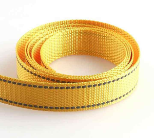 ผ้าโพลีเอสเตอร์คุณภาพสูงแบบสะท้อนแสงพร้อมแถบตกแต่งสีส้ม/เขียวสำหรับเสื้อผ้า - Product Image 2