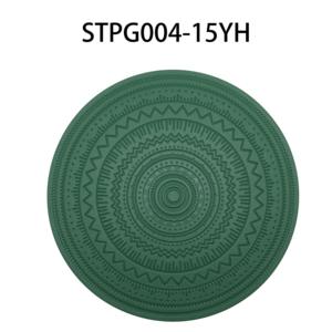 Wholesale 2025 High Grade Classic Style Round <b>Leather</b> Table Mat PVC Kitchen Wedding Mat PU <b>Placemat</b> - Product Image 5