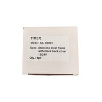 Compteur d'heures numérique Dixsen CX-YB091, industriel, à quartz, électronique, 5 chiffres, AC220V DC80V, affichage LED, minuterie, plage 99999,9 heures, ISO9000 CE