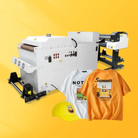 Imprimante textile automatique Sinocolor New DTF Solution pour film PET, deux têtes Epson I3200, largeur maximale 60 cm, pour t-shirts et vêtements.