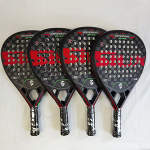 Sợi Carbon Padel Vợt Trọng Lượng Nhẹ Chuyên Nghiệp Mái Chèo Vợt Tennis Vợt Với Ngọt Ngào Kiểm Soát Tại Chỗ OEM - Product Image 6