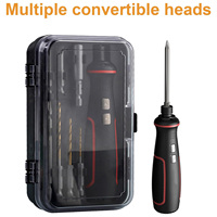 Ensemble de tournevis électriques 41 en 1, petit tournevis électrique sans fil avec lumière LED, tournevis électrique, outil de réparation pour PC
