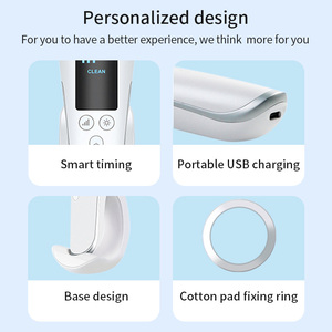 3色ライト電動フェイスマッサージャー ベストフェイスマッサージャー 赤色光フェイスマッサージャー 冷却モード 温熱モード EMSマイクロカレント - Product Image 4