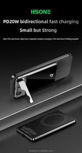 F15 5000mAh 10000mAh 15W Kablosuz Manyetik Şarj Cihazları LED Ekranlı Hızlı Şarj Metal Kablosuz Powerbank - Product Image 3