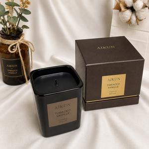 Bougie en cire de soja AIKUN prête à la vente, emballage de marque, logo personnalisé, parfum d'ambiance pour la maison, bougies parfumées pour cadeaux d'entreprise - Product Image 3