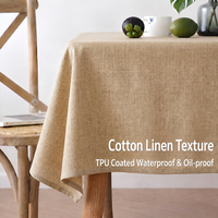Nappe carrée en polyester unie, infroissable et anti-taches, style européen, personnalisable pour la maison, les mariages et les banquets