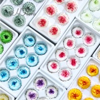 HFlora Tête de rose Austin éternelle de 4-5 cm, fleur préservée de qualité supérieure pour mariage, remise de diplôme, décoration de maison et de bureau