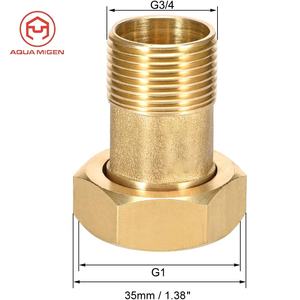 DN15 DZR латунный коннектор для счетчика воды - Product Image 4