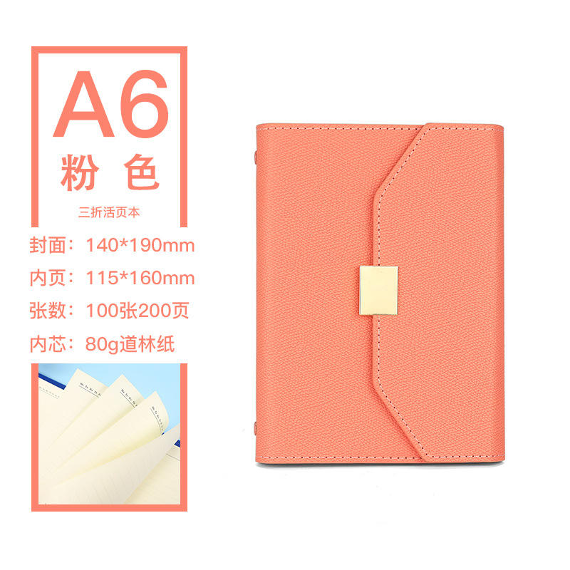 A6 Pink Single Book