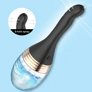 Ducha eléctrica automática Enema Bulb douche Limpiador de silicona resistente al agua para hombres Mujeres Principiantes Cuidado de la salud personal
