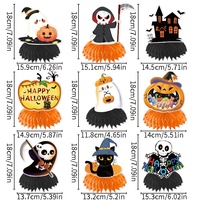 Nouveaux accessoires d'horreur pour fêtes, décorations et ornements en papier nid d'abeille pour Halloween sans impression, fabriqués en Chine