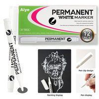 Marqueur permanent à séchage rapide imperméable à base d'huile, non décolorant, à pointe ronde, pour marquage de pneus industriels, papier de marquage de pneus, 2 mm, stylo marqueur sans pinceau