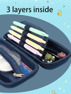 Caja de lápices 3D de goma <span class=keywords><strong>EVA</strong></span> con dibujos de dinosaurios, para niños, 3 capas, divertida, <span class=keywords><strong>precio</strong></span> de fábrica, venta al por mayor - Product Image 6