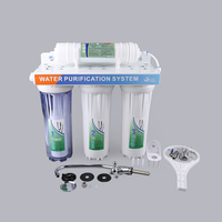 Système de filtration d'eau domestique portable électrique à osmose inverse 3 étapes, débit de 50 GPD, filtre de 24 mois