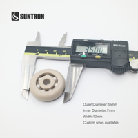 Rodillo con Corona de PEEK, Jaula de PTFE, Bola de ZrO2 D15-D50 CNC para Sistemas de Precisión