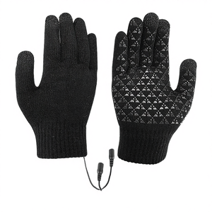 Gants chauffants USB imperméables thermiques/isotermiques à doigts complets avec fermeture auto-agrippante pour hommes/femmes - Chauffe-mains d'hiver - Product Image 4