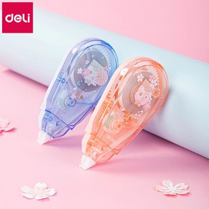 Deli Correction Tape 20m Wang Yuan Style Cartoon Student Use Plastic Digital Printing - Product Image 1