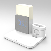 Chargeur sans fil 6 en 1 à charge rapide WC069 magnétique UE pour smartphone et écouteurs
