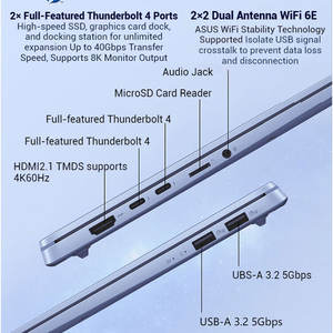 Portátil <span class=keywords><strong>ASUS</strong></span> <span class=keywords><strong>Vivobook</strong></span> Pro15 Ultra5 32G 1TB, Ordenador Portátil Empresarial de 15.6 Pulgadas, 2.8K 120Hz OLED - Product Image 5