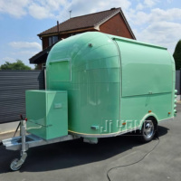 Camion de restauration entièrement équipé, remorque en acier personnalisée, chariot de vente de bubble tea et de café