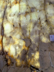 Dalles de marbre blanc de luxe écologiques en gros, quartzite Pagonia Brésil, transmission de la lumière chaude, moderne, pour hôtel intérieur, poli - Product Image 4