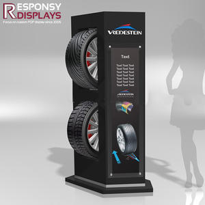 Présentoir de sol en métal support de pneu <span class=keywords><strong>automobile</strong></span> multilatéral pour vitrine haute visibilité dans le <span class=keywords><strong>garage</strong></span> de l'atelier du magasin 4S du <span class=keywords><strong>concessionnaire</strong></span> <span class=keywords><strong>automobile</strong></span> - Product Image 4
