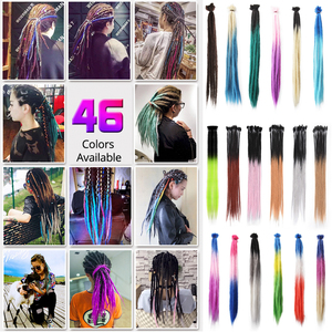 Alileader phi Ombre màu sợ locs Crochet Bím Tóc Handmade phần mở rộng tóc dreadlocks - Product Image 5
