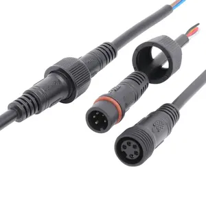 Câble étanche pour pelouse extérieure 1p 2p 3p 4p 5p mâle femelle PVC connecteur M14 étanche avec câble 1.0/0.75/0.5 IP65