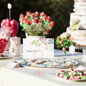 Supports de numéros de table en fil métallique en gros pour mariages et anniversaires – Pinces pour cartes de placement, mémos, notes, photos et étiquettes - Product Image 4