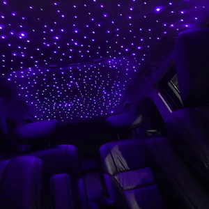 Lumière d'ambiance intérieure de voiture à LED avec effet d'étoile filante, éclairage RGB scintillant, télécommande/contrôle par application, garantie 1 an - Kits intérieurs - Product Image 3