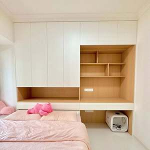 Armoire de rangement moderne en bois clair personnalisée pour salon et chambre à coucher, meuble tendance - Product Image 4