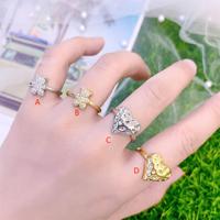 Schmetterling Fingerringe Silber Blank Ring DIY Modeschmuck Accessoires Frauen Fine Jewelry