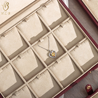 Guangdong Gravierter Ring-Organizer Stilvoller, modischer Schmuck-Organizer mit gepolstertem Innenfutter aus Mikrofaser