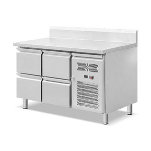 Grand volume de casseroles GN Taille compatible <span class=keywords><strong>Armoire</strong></span> de stockage à <span class=keywords><strong>froid</strong></span> Prix d'usine Congélateur réfrigéré à 4 portes pour la viande et les fruits de mer - Product Image 6