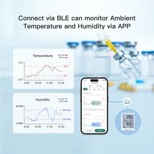 الذكية قام المحفل مستشعر حرارة لاسلكي درجة الحرارة مسجل بيانات الرطوبة