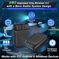 Escáner ELM327 OBD2, lector de código de coche, herramienta de diagnóstico AM2 de plástico con garantía de 12 meses para Analizador de motor