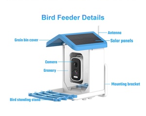 Mangeoire à oiseaux intelligente avec caméra en direct pour les amateurs d'oiseaux automatiquement chargée - Product Image 3