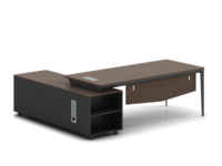 Bureau de direction en bois de qualité supérieure LIWEI, bureau moderne en forme de L, ergonomique, extensible, table de patron, poste de travail commercial pour directeur