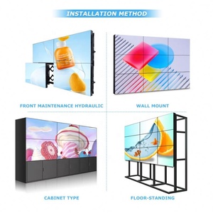 Écran tactile numérique pour affichage publicitaire, mur vidéo LCD de 55 pouces pour <span class=keywords><strong>studio</strong></span> TV, horizontal et vertical, à fixer au mur - Product Image 2