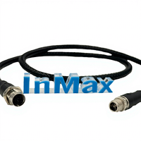 InMax produsen x-kode seri nilon datar filamen dikepang Sleeving M12 kabel Ethernet