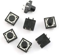 Interrupteur tactile 4 broches bouton poussoir 12*12*5 SMD