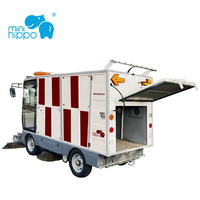 Balayeuse de voirie électrique autoportée Mihi Hippo, nouvelle machine de nettoyage, aspirateur pour usage municipal, avec fonction de vidange automatique